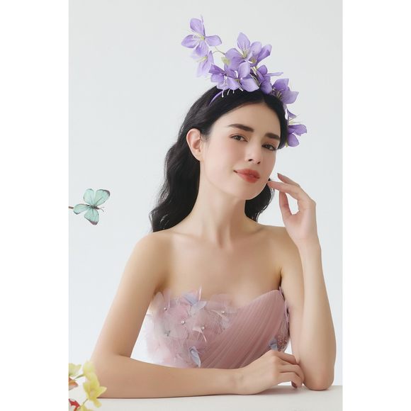 Flower Fascinators For Women - Tea Party Floral Headband Church Kentucky🥺 - Picture 2 of 4